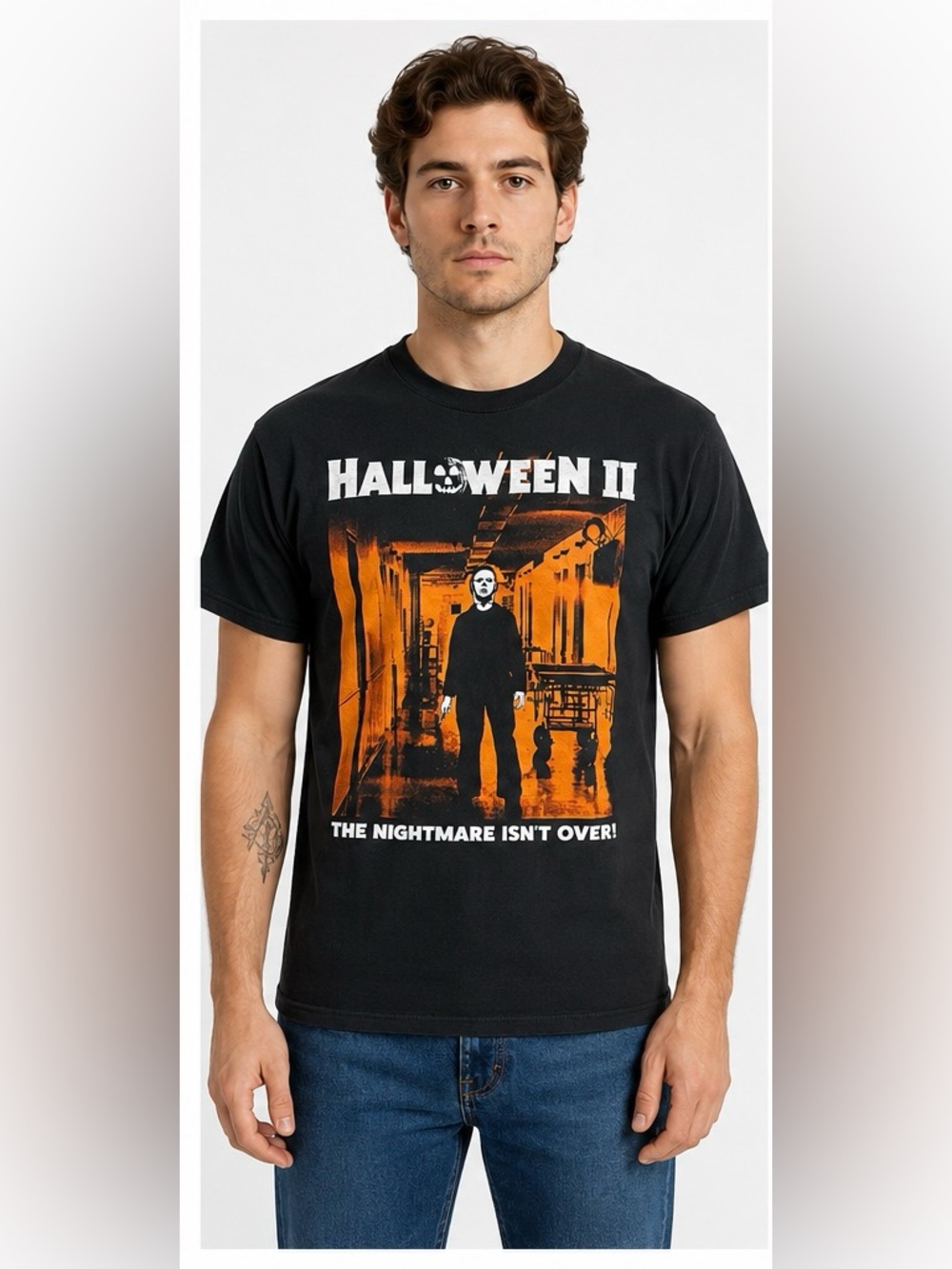 Vintage Halloween Il Movie T-Shirt Men's Medium Black Michael Myers Horror Tee